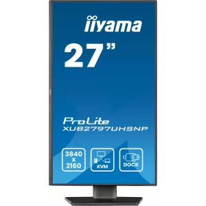  Iiyama 27quot ProLite XUB2797UHSNPB1 IPS LED 169 HDMI MM HAS Piv 13001 350cd 178178 3840x2160 60Hz DP 4K USB 61