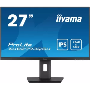  Iiyama 27quot ProLite XUB2793QSUB7 IPS LED 169 HDMI MM HAS Piv 300cd 178178 2560x1440 100Hz DP 2K USB 56