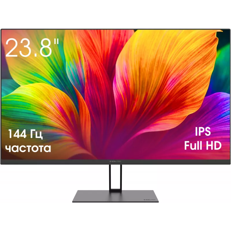 Монитор Digma Pro 23.8" Motion S черный IPS LED 5ms 16:9 HDMI M/M матовая 350cd 178гр/178гр 1920x1080 144Hz G-Sync FreeSync DP FHD 2.85кг