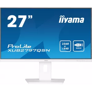  Iiyama 27quot ProLite XUB2797QSNW2 IPS LED 169 HDMI MM HAS Piv 13001 300cd 178178 2560x1440 100Hz DP Quad HD 2K 1440p USB 61