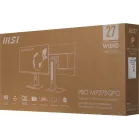 Монитор MSI 27" Pro MP275QPG черный IPS LED 16:9 HDMI M/M матовая HAS Piv 1300:1 300cd 178гр/178гр 2560x1440 100Hz DP Quad 2K (1440p) 6.26кг