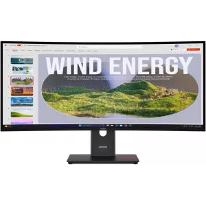  Lenovo 34quot ThinkVision T34wd40 VA LED 4ms 219 HDMI HAS Piv 30001 300cd 178178 3440x1440 120Hz DP WQ USB 92