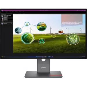  Lenovo 27quot ThinkVision P27q40 IPS LED 169 HDMI HAS Piv 15001 350cd 178178 2560x1440 120Hz DP Quad 2K 1440p USB 64