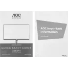 Монитор AOC 23.8" Gaming 24G4HX черный IPS LED 16:9 HDMI M/M матовая HAS Piv 300cd 178гр/178гр 1920x1080 200Hz DP FHD 2.49кг