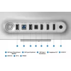 Монитор Samsung 32" Odyssey OLED G8 S32FG810SIXCI серебристый QD OLED LED 16:9 HDMI матовая HAS Piv 1000000:1 260cd 178гр/178гр 3840x2160 240Hz FreeSync Premium Pro DP 4K USB 8.4кг