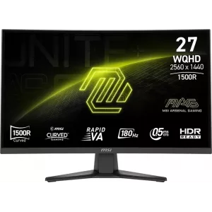  MSI 27quot Mag 275CQF E18 VA LED 169 HDMI 250cd 178178 2560x1440 180Hz DP Quad 2K 1440p 46
