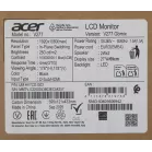Монитор Acer 27" Vero V277Gbmix черный IPS LED 4ms 16:9 HDMI M/M матовая 250cd 178гр/178гр 1920x1080 120Hz FreeSync VGA FHD 3.64кг