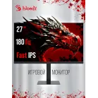 Монитор Bloody 27" MN273Q черный IPS LED 16:9 HDMI M/M матовая HAS Piv 300cd 178гр/178гр 2560x1440 180Hz G-Sync FreeSync DP QHD 4.85кг