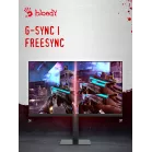 Монитор Bloody 27" MN273Q черный IPS LED 16:9 HDMI M/M матовая HAS Piv 300cd 178гр/178гр 2560x1440 180Hz G-Sync FreeSync DP QHD 4.85кг