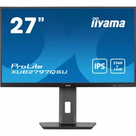 Монитор Iiyama 27" ProLite XUB2797QSU-B2 черный IPS LED 16:9 HDMI M/M матовая HAS Piv 300cd 178гр/178гр 2560x1440 100Hz DP 2K USB 5.7кг