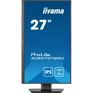  Iiyama 27quot ProLite XUB2797QSUB2 IPS LED 169 HDMI MM HAS Piv 300cd 178178 2560x1440 100Hz DP QHD USB 57