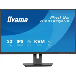  Iiyama 32quot ProLite XUB3297QSNPB1 IPS LED 1ms 169 HDMI MM HAS Piv 10001 350cd 178178 2560x1440 100Hz DP Quad 2K 1440p USB 95