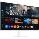 Монитор Samsung 32" M7 S32FM703UIXCI белый VA LED 16:9 HDMI M/M матовая 3000:1 300cd 178гр/178гр 3840x2160 60Hz 4K USB 6.8кг
