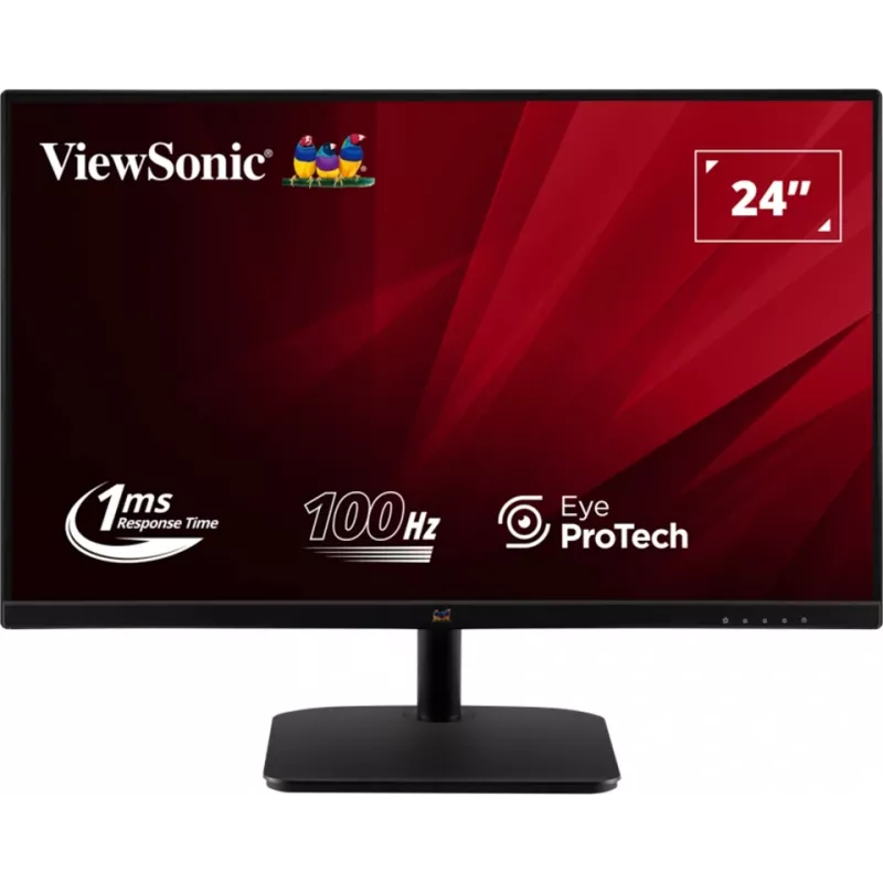 Монитор ViewSonic 23.8" VA2432-MHD-3 черный IPS LED 16:9 HDMI M/M матовая 250cd 178гр/178гр 1920x1080 100Hz VGA DP FHD 2.7кг
