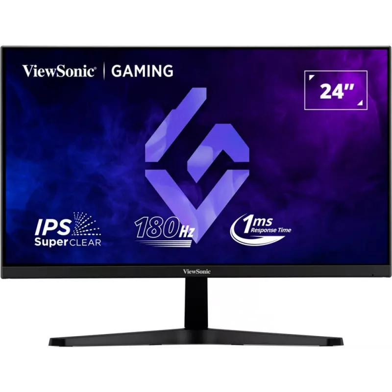 Монитор ViewSonic 23.8" VX24G1-HD черный IPS LED 16:9 HDMI матовая 300cd 178гр/178гр 1920x1080 180Hz G-Sync DP FHD 2.7кг