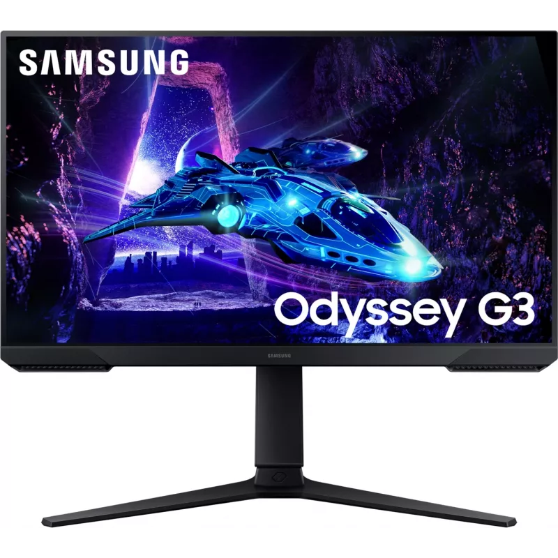 Монитор Samsung 24" Odyssey G3 LS24DG300EUXEN черный VA LED 16:9 HDMI матовая HAS Piv 250cd 178гр/178гр 1920x1080 180Hz FreeSync DP FHD 3.9кг