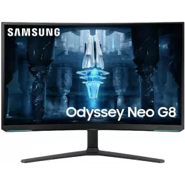 Монитор Samsung 32" Odyssey Neo G8 S32BG850NMXUE белый VA LED 1ms 16:9 HDMI полуматовая HAS Piv 350cd 178гр/178гр 3840x2160 240Hz DP 4K USB 8.9кг