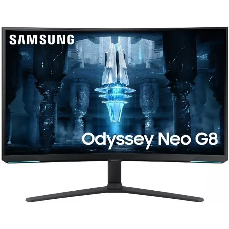 Монитор Samsung 32" Odyssey Neo G8 S32BG850NMXUE белый VA LED 1ms 16:9 HDMI полуматовая HAS Piv 350cd 178гр/178гр 3840x2160 240Hz DP 4K USB 8.9кг