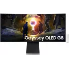 Монитор Samsung 34" S34DG852SMXUE серебристый OLED LED 21:9 M/M полуматовая HAS 250cd 178гр/178гр 3440x1440 175Hz DP Ultra WQHD USB 7.5кг