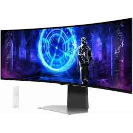 Монитор Samsung 49" Odyssey OLED G9 S49DG952SMXUE серебристый OLED LED 0.03ms 32:9 HDMI M/M матовая HAS 250cd 178гр/178гр 5120x1440 240Hz DP DQ USB 12.6кг