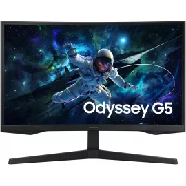 Монитор Samsung 27" Odyssey G5 S27CG552EMXUE черный VA LED 1ms 16:9 HDMI матовая 300cd 178гр/178гр 2560x1440 165Hz DP Quad 2K (1440p) USB 4.1кг