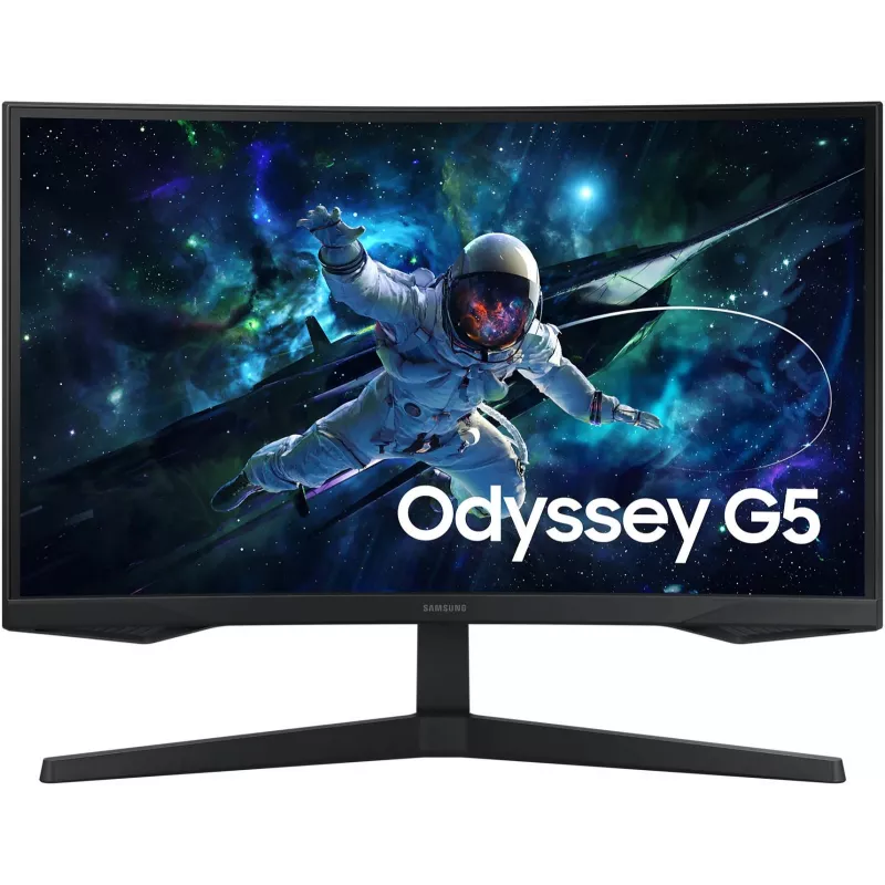 Монитор Samsung 27" Odyssey G5 S27CG552EMXUE черный VA LED 1ms 16:9 HDMI матовая 300cd 178гр/178гр 2560x1440 165Hz DP Quad 2K (1440p) USB 4.1кг