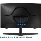 Монитор Samsung 27" Odyssey G5 S27CG552EMXUE черный VA LED 1ms 16:9 HDMI матовая 300cd 178гр/178гр 2560x1440 165Hz DP Quad 2K (1440p) USB 4.1кг