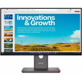 Монитор Lenovo 23.8" ThinkVision P24QD-40 черный IPS LED 16:9 HDMI матовая HAS Piv 300cd 178гр/178гр 2560x1440 120Hz DP QHD USB 5.6кг