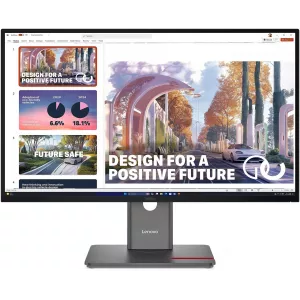  Lenovo 27quot ThinkVision P27QD40 IPS LED 4ms 169 HDMI HAS Piv 15001 350cd 178178 2560x1440 120Hz DP QHD USB 68