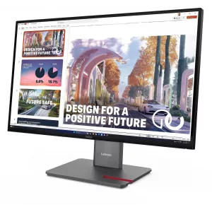  Lenovo 27quot ThinkVision P27QD40 IPS LED 4ms 169 HDMI HAS Piv 15001 350cd 178178 2560x1440 120Hz DP QHD USB 68