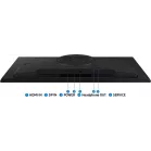 Монитор Samsung 27" Odyssey G5 LS27FG502EIXCI черный IPS LED 16:9 HDMI матовая HAS Piv 1000:1 300cd 178гр/178гр 2560x1440 180Hz G-Sync FreeSync DP QHD 4.1кг