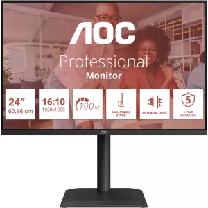  AOC 24quot X24E4U IPS LED 1610 HDMI MM HAS Piv 300cd 178178 1920x1200 100Hz VGA DP FHD USB 522