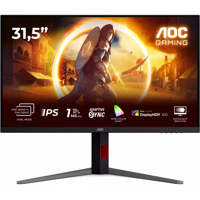 Монитор AOC 31.5" Gaming U32G4U черный/красный IPS LED 16:9 HDMI матовая HAS Piv 450cd 178гр/178гр 3840x2160 160Hz DP 4K USB 8.01кг