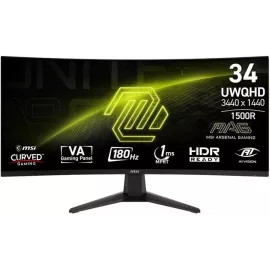 Монитор MSI 34" Mag 346CQ черный VA LED 21:9 HDMI матовая 300cd 178гр/178гр 3440x1440 180Hz DP UW 6.3кг