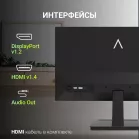 Монитор Digma 21.5" Progress 22P403F черный IPS LED 5ms 16:9 HDMI M/M матовая 250cd 178гр/178гр 1920x1080 120Hz DP FHD 3.0кг