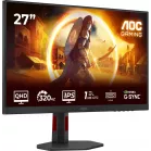 Монитор AOC 27" Q27G4SRU черный IPS LED 16:9 HDMI M/M матовая HAS Piv 1000:1 450cd 178гр/178гр 2560x1440 300Hz G-Sync DP Quad 2K (1440p) 6.11кг