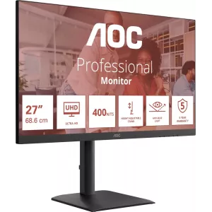  AOC 27quot U27E4CV IPS LED 169 HDMI MM HAS Piv 400cd 3840x2160 60Hz DP 4K USB 683