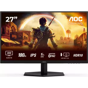  AOC 27quot Q27G42XE IPS LED 1ms 169 HDMI MM 300cd 178178 2560x1440 180Hz FreeSync DP Quad 2K 1440p 388