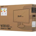 Монитор Acer 23.8" Nitro KG241YX1bmiipx черный IPS LED 0.5ms 16:9 HDMI M/M матовая 250cd 170гр/160гр 1920x1080 200Hz FreeSync Premium DP FHD 3.2кг
