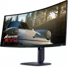 Монитор Dell 34" Alienware AW3425DW черный QD OLED LED 21:9 HDMI матовая HAS Piv 1000cd 178гр/178гр 3440x1440 240Hz FreeSync Premium Pro DP UW USB 8.14кг