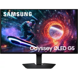 Монитор Samsung 27" Odyssey OLED G5 S27FG502SIXCI черный OLED LED 16:9 HDMI матовая 1000000:1 200cd 178гр/178гр 2560x1440 180Hz G-Sync FreeSync DP Quad HD 2K (1440p) 3.3кг