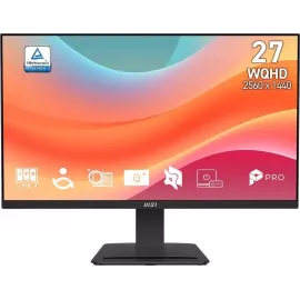 Монитор MSI 27" Pro MP273Q E7 черный IPS LED 16:9 HDMI полуматовая 250cd 178гр/178гр 2560x1440 75Hz DP Quad 2K (1440p) 4.1кг