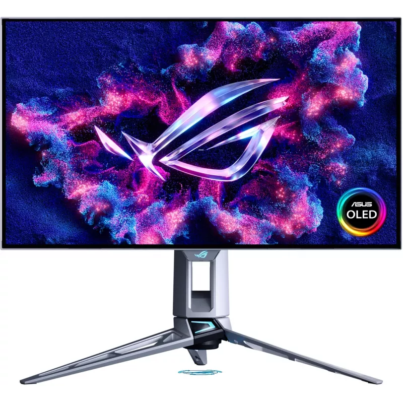 Монитор Asus 26.5" ROG Swift PG27AQWP-W светло-серый OLED LED 16:9 HDMI матовая HAS Piv 1500cd 178гр/178гр 2560x1440 540Hz DP 2K USB 7.04кг