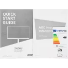 Монитор AOC 23.8" 24E4U черный IPS 1ms 16:9 HDMI M/M матовая HAS Piv 300cd 178гр/178гр 1920x1080 120Hz VGA DP FHD USB
