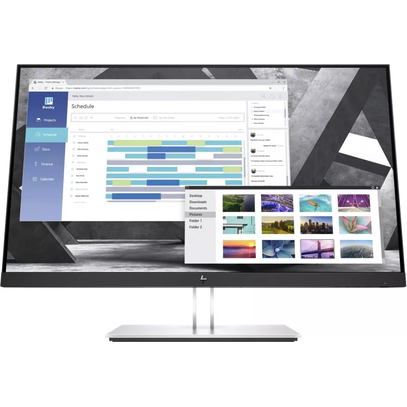 Монитор HP 27" E27q G4 черный IPS 5ms 16:9 HDMI HAS Piv 250cd 178гр/178гр 2560x1440 VGA DP Quad 2K (1440p) USB 7кг