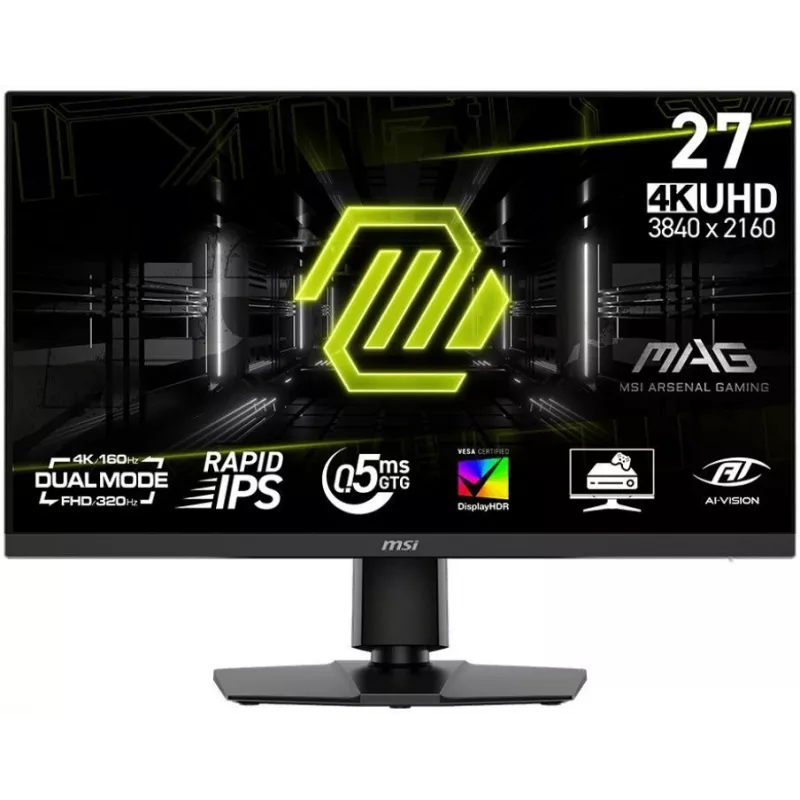 Монитор MSI 27" Mag 272URDF E16 черный IPS LED 16:9 HDMI матовая HAS Piv 1000:1 400cd 178гр/178гр 3840x2160 160Hz DP 4K USB 7.4кг