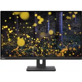 Монитор Lenovo 27" ThinkVision E27q-20 черный IPS LED 4ms 16:9 HDMI M/M матовая HAS Piv 1000:1 350cd 178гр/178гр 2560x1440 75Hz DP 2K 6.6кг
