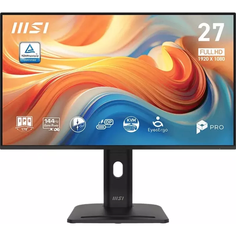 Монитор MSI 27" Pro MP275PHG E14 черный IPS LED 16:9 HDMI M/M матовая HAS Piv 250cd 178гр/178гр 1920x1080 144Hz DP FHD 6.23кг