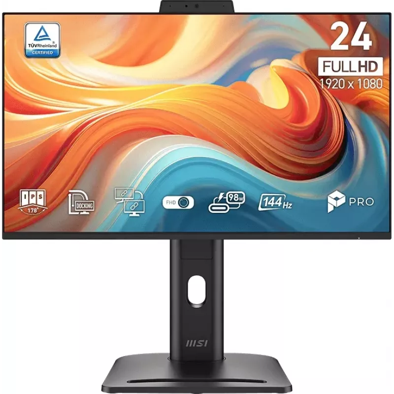 Монитор MSI 23.8" Pro MP245PDG E14 черный IPS LED 16:9 HDMI M/M Cam матовая HAS Piv 1000:1 250cd 178гр/178гр 1920x1080 144Hz DP FHD USB 5.83кг