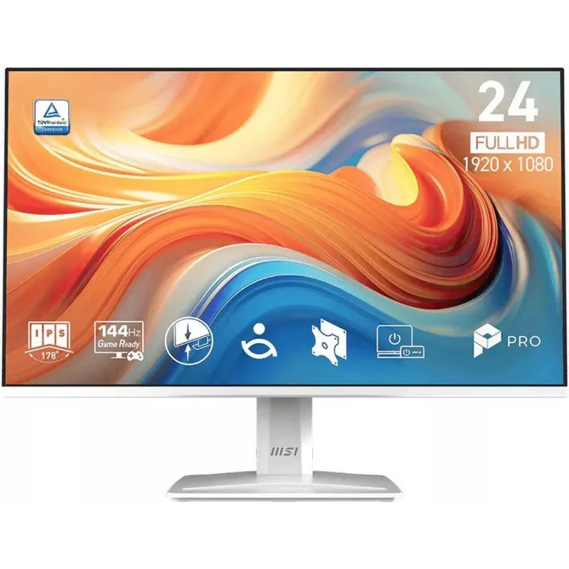 Монитор MSI 23.8" Pro MP243W E14 белый IPS LED 16:9 HDMI M/M 300cd 178гр/178гр 1920x1080 144Hz DP FHD 3.1кг